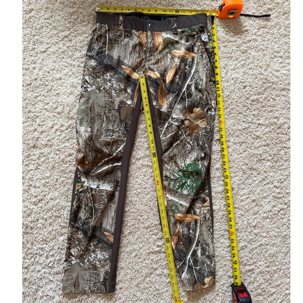 Women's Under Armour Storm Camo Fitted Stretch Hunting Pants Size 12 - Picture 3 of 4